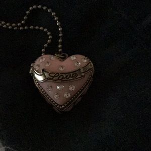 Heart locket betsey Johnson necklace